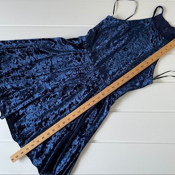 Lulu’s Dancing Queen Velvet Backless Skater Dress - Picture 16 of 16